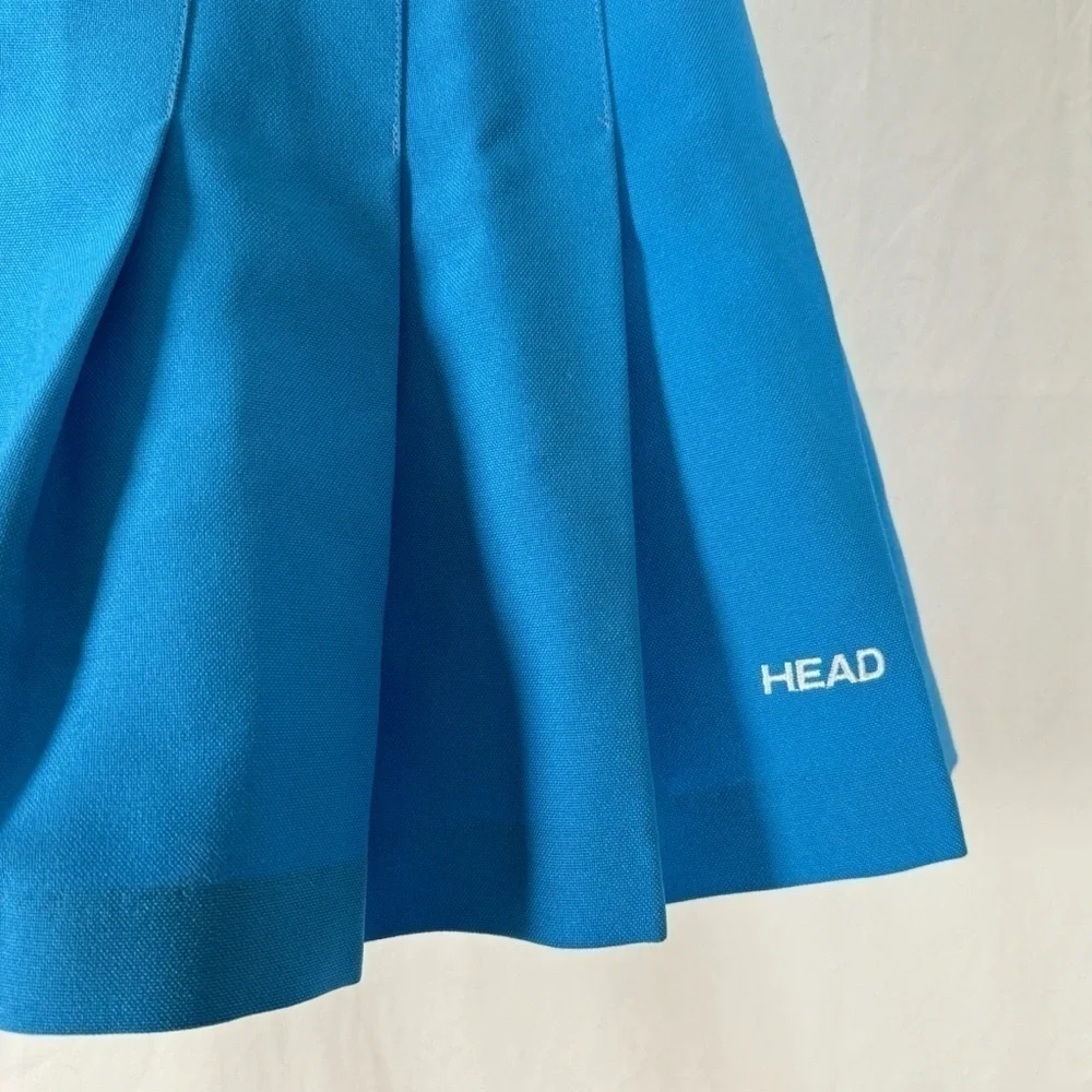 80’s Vintage ‘Heads’ Blue Pleated Tennis Skirt